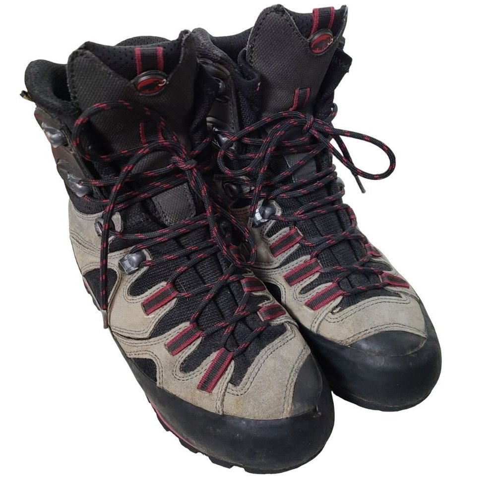 Raichle Womens 7 Black Lace Up Gore-tex Vibram Sole Motion Control Hiking Boots